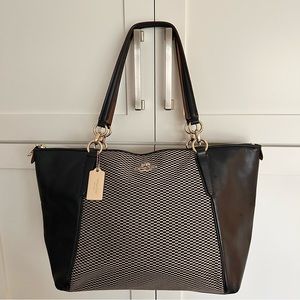 Coach Zippered Leather Tote